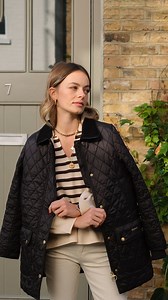 Classic Barbour styles reinvented for modern styling; Eliza wears our women's Modern Heritage collection. Discover Eliza's look here: https://barbour.uk/3rb34fN #BarbourWayOfLife | Barbour