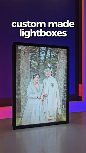 Custom Couple Backlit Frame