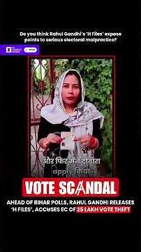 Ahead of Bihar polls, Rahul Gandhi releases ‘H Files’, accʉses EC of 25 lakh vote theft