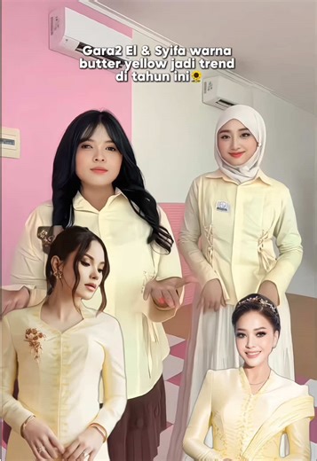 Siap siap dresscode lebaran yellow butter! #yellowbutter #fyp #fittedshirt #syifahadju #yellowbuttetoutfit