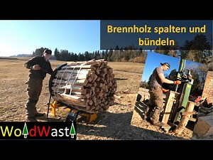 Holzbündeln und spalten mit dem Uniforest Pyton