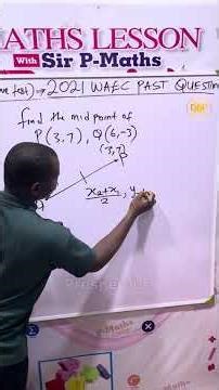 Midpoints #mathstrick #midpoint #straightline #segment #indices #youtubeshort #exam #trigonometry