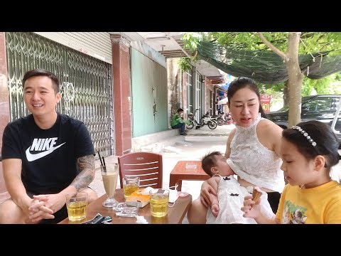 Cafe sáng với em trai ruột Hiệp Béo | Cho con bú sữa mẹ ngọt ngào | Breastfeeding sweet baby