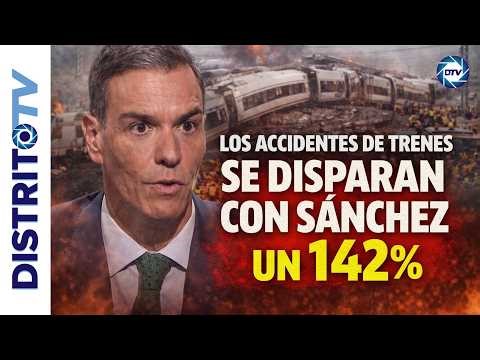 🔴OFFICIAL DATA DISPROVES SÁNCHEZ: TRAIN ACCIDENTS SOAR BY 142%🔴