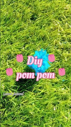 how to make DIY pom pom at home 🌷🌸 | Simple & Beautiful DIY #papercraft #pompom #diy #shorts