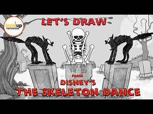Lets Draw A Skeleton From The Skeleton Dance | Disney