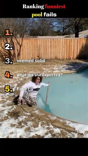 Ranking the worst pool fails #funny #shorts #fails