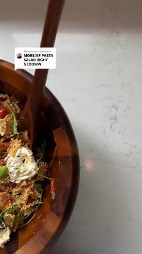 Peach Burrata Pasta Salad for a Summer Delight