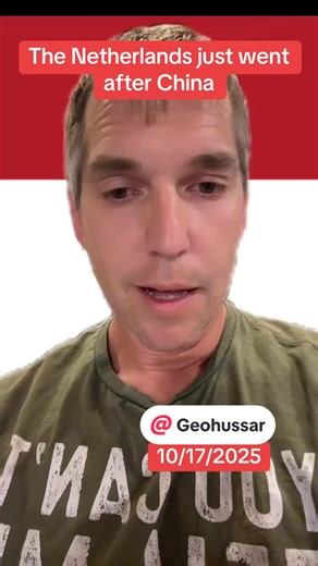 Geo Hussar on Instagram: "The Netherlands just hit China hard with a takeover #netherlands #amsterdam #semiconductor #china #Tech"