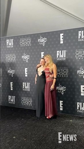 Maisy Stella & Lennon Stella stub on the #CriticsChoice carpet. #AwardsSeason