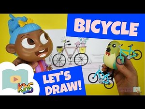 How to Draw a Simple Bicycle: Artworks for Kids