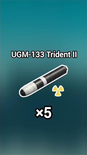 UGM-133 TRIDENT II🇺🇸 SLBM Tes damage 5×👍🏻