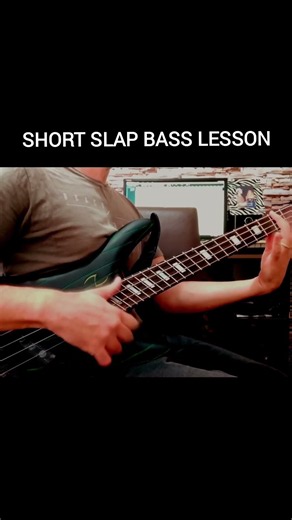 Cool Slap Bass Trick #basslessons #slapbass