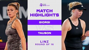 Camila Giorgi vs. Clara Tauson | 2023 Linz Round of 16 | WTA Match Highlights - The Global Herald