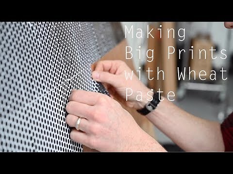 How to Make Huge Photo Prints with Wheat Paste