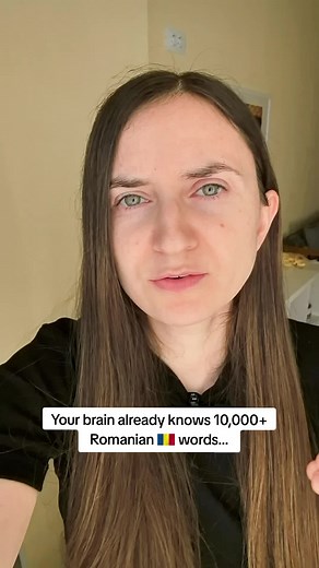Here's the proof 💪 that your brain already knows more than 10,000 Romanian words. #romanian #learnromanian #romanianlanguage #romaniantutor