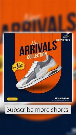 New Collection Shoes Banner Design in Photoshop 2026 | Modern Ads Design Tutorial