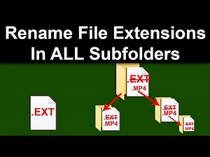Rename Certain File Extensions In A Folder With Subfolders