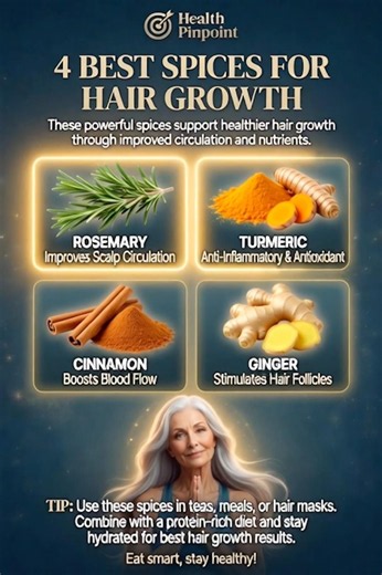 4 Best Spices For Fast Hair Growth 🧬