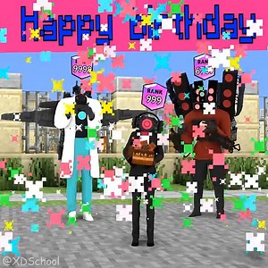 33K views · 1.2K reactions | A Surprise Thing Comes To Cameraman On His Birthday ️ #minecraft #minecraftmemes #minecraftvideos #minecrafte #minecraftbuild #minecraftclips #gaming #reels #twitch #tiktok | XDSchool Minecraft | Facebook
