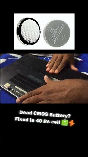 Dead CMOS Battery Fixed in ₹40! | CR2032 Replace | PC Repair Hack ⚡