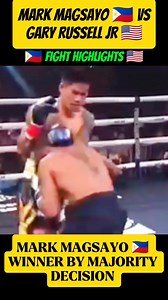 MARK MAGSAYO 🇵🇭 vs GARY RUSSELL JR 🇺🇸 FIGHT HIGHLIGHTS 🥊🥊 #highlights #friends #follower #viewers | Pinoy boxing fights
