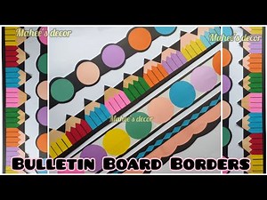 Display Board Border Design | Decoration Ideas For School | Bulletin Boards Ep 72 ‪@maheesdecor‬