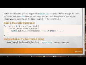 Finding All Indices of a Specific Element in an ArrayList in Java
