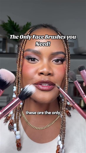 If you’re a beginner learning makeup, these are the only face brushes you actually need for a full face 👇🏽@e.l.f. Cosmetics #beauty #makeup #makeuptutorial #affordablemakeupproducts #elfcosmetics
