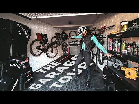 THE ULTIMATE GARAGE FOR CYCLISTS 🚴‍♀️ | Pro Triathlete Bike Setup