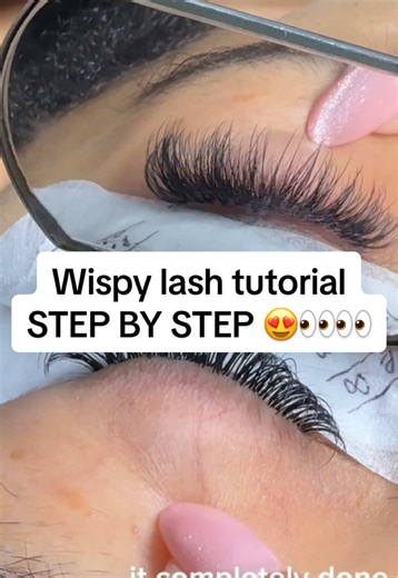 The lash wispy hybrid tutorial you have have all asked for and now it’s here ✨ go to my YT: Jlclairbeauty for the full in depth breakdown 🧚 #wispylash #lashtips #mapping #beginnerlashartist