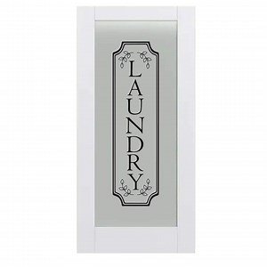 Vertical Laundry Room Decal: Elegant Door or Wall Art - Etsy