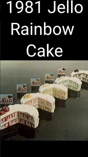 🌈 Who Wants to Taste a Rainbow? | Jell-O Rainbow Cake (1981)