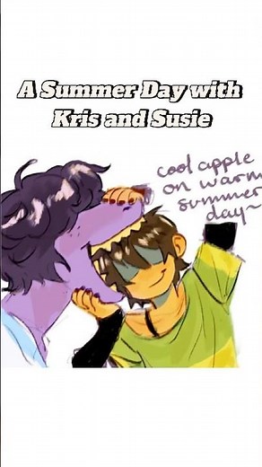 A Summer Day with Kris and Susie #deltarune #kris #susie #undertale #shorts