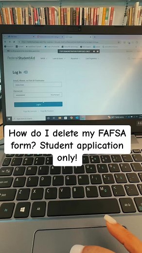 How do I delete an application? #fafsa #fafsaissues #fafsaapplication #financialaid #fafsaenespañol #senioryear #fafsatips #firstgenerationstudent #federalaid