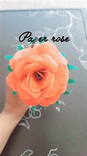 Diy paper rose |paper se rose bnana |#trending #youtubeshort #artandcraft #papercraft #youtubeshort