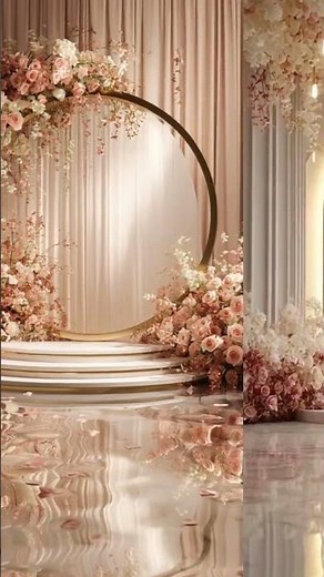 Mirror & Crystal Backdrops Ideas | Glamorous Wedding Decor | Golden Decor