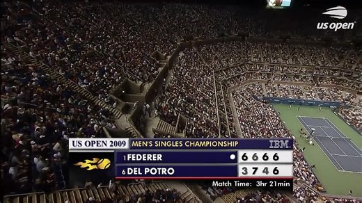 Juan Martin del Potro vs Roger Federer US Open 2009 Final