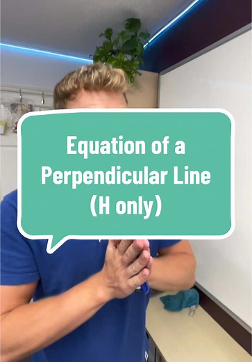 Equation of a Perpendicular Line Explained