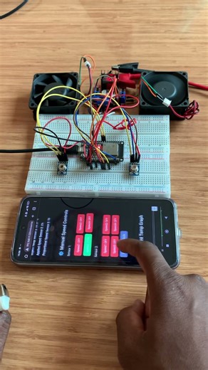 Automatic & Manual Fan Control Using ESP32, MLX Sensors, and Webserver
