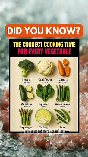 Perfect Veggie Cooking Times 🥦🥕 (Don’t Overcook Again!)