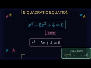 Solving Biquadratic Equation Made Easy | Step-by-Step Algebra Tutorial