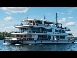 "Titan Houseboat Tour 🚤 | Ultimate Luxury Floating Home 🛋️ | Full Interior & Exterior Review 🌊"