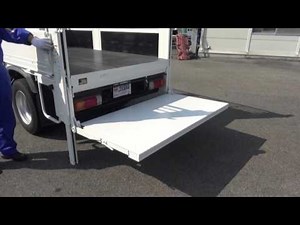 中古トラック 日野 デュトロ 極東開発 垂直式パワーゲート作動とエンジン