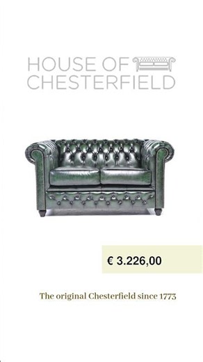 Discover timeless luxury with our wash-off green leather 2-seater...
