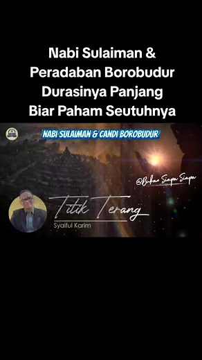 Nabi Sulaiman: Memahami Peradaban Borobudur