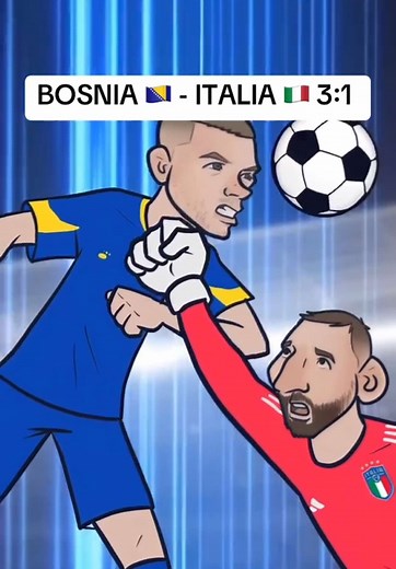 BOSNIA-ITALIA 3-1 🤫 31.03 20.45 #sarajevo #bosnia #italia #fypシ゚viral #worldcup
