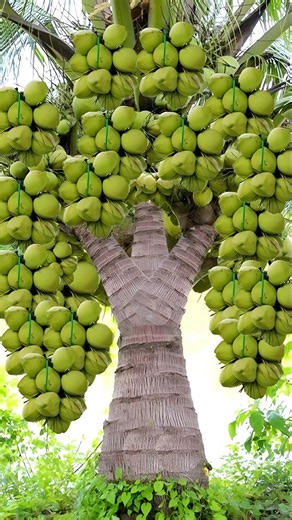 a new method of planting and propagating coconut trees from young fruit.#growingfruit #garden | Garden Tree