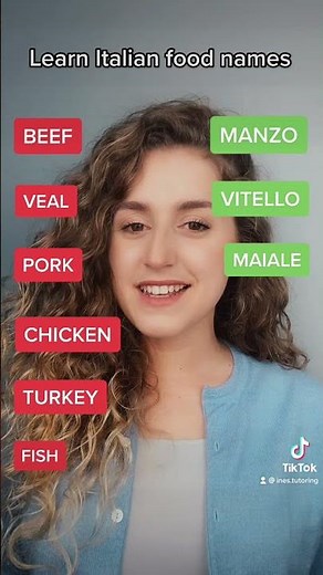 Learn Italian- Food Names