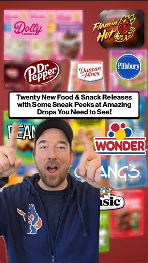 We're about to get a BUNCH of great new food and snack releases with sweet, spicy, and all things in between! There are some new items arriving now like new Wonder Donuts along with Pillsbury mixes that are showing up in Texas featuring Mexican Wedding Cookies, Cortadillo Cake, and Chocoflan! New Flamin' Hot boneless wings are now at Kroger in the deli area which sound fantasic! Then we have a LOT of items coming soon such as the new Duncan Hines x Peanuts baking mixes, Dr Pepper Snack Packs, ne